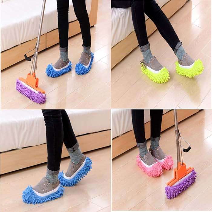 Tamicy Mop Slippers Shoes 5 Pairs (10 Pieces) - Microfiber Cleaning House Mop Slippers Floor Cleaning Tools Shoe Cover Soft Washable Reusable Microfiber Foot Socks Floor Cleaning Tools Shoe Cover | Microfiber, Washable, Reusable, Floor Cleaning Tools, Shoe Cover,Mop Slippers Shoes, - Image 3