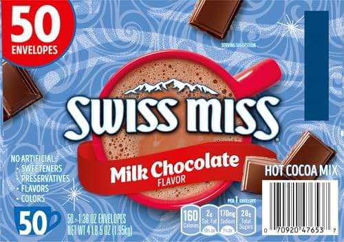 Swiss Miss Milk Chocolate Flavor Hot Cocoa Mix, 1.38 oz. 50-Count - Image 13