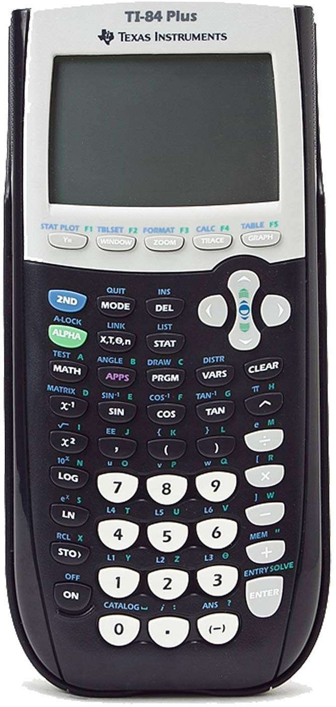 Texas Instruments TI-84 Plus Graphics Calculator, Black (Renewed) - Image 1