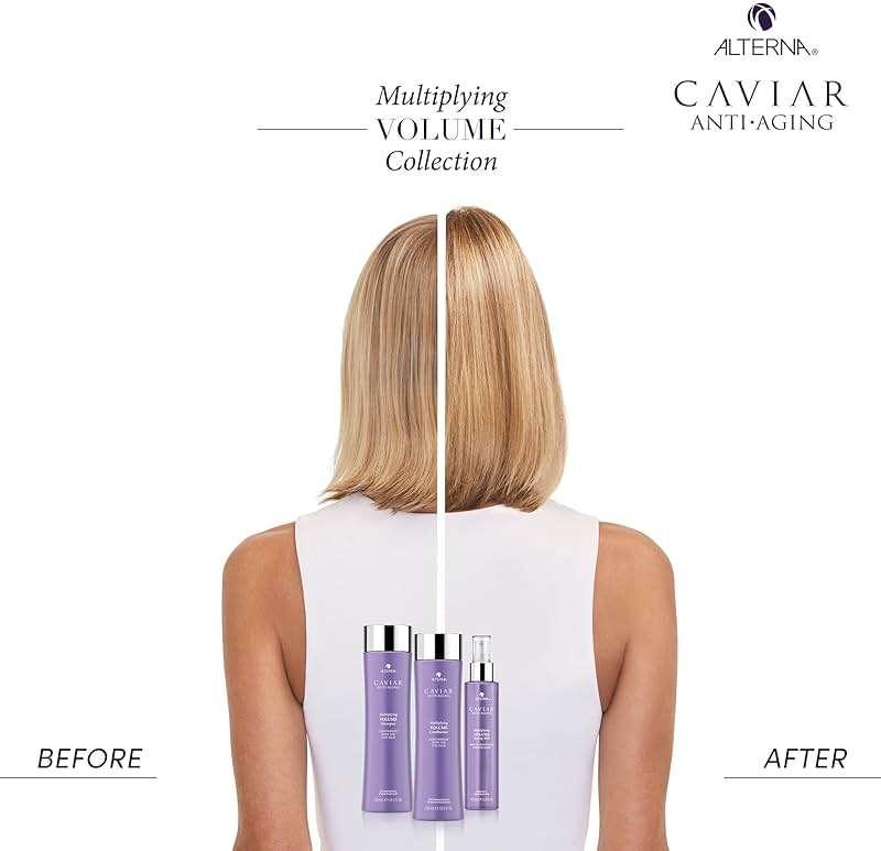 Alterna Caviar Anti-Aging Multiplying Volume Styling Mist, 5 Ounce, For Fine, Thin Hair, Light Hold, Sulfate Free - Image 7