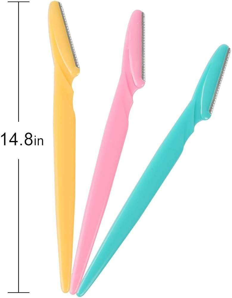 40pcs Eyebrow Razor for Women, Face Shaver Kit Dermaplaning Tool for Peach Fuzz Removal, Stainless Steel Blades with Protective Covers | Eyebrow Trimmer, Facial Hair Removal - Image 7