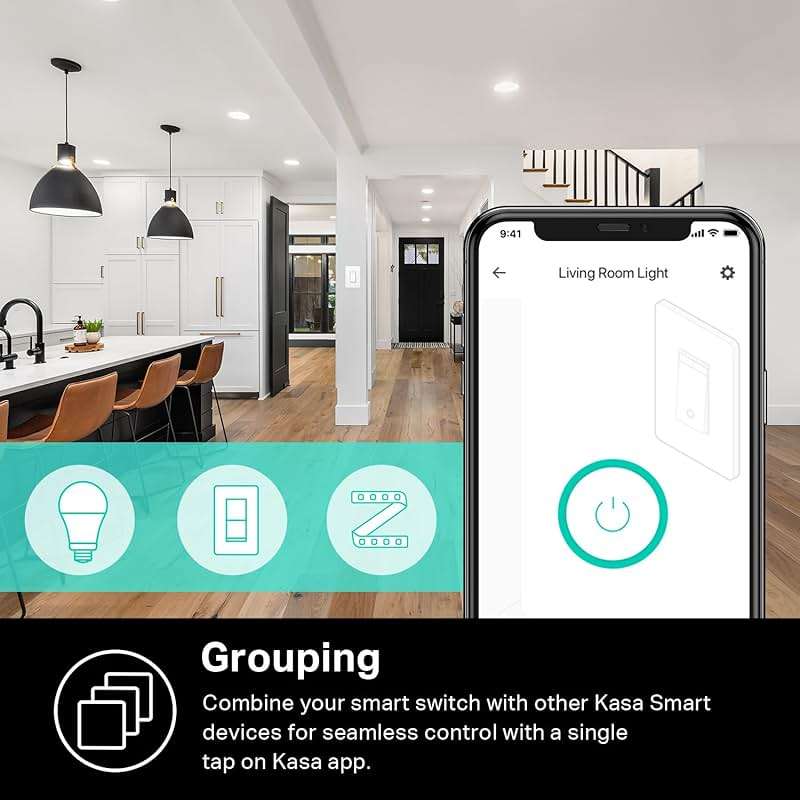 Kasa Smart Dimmer Switch HS220P3, Single Pole, Needs Neutral Wire, 2.4GHz Wi-Fi Light Switch Works with Alexa and Google Home, UL Certified,, No Hub Required, 3-Pack - Image 6