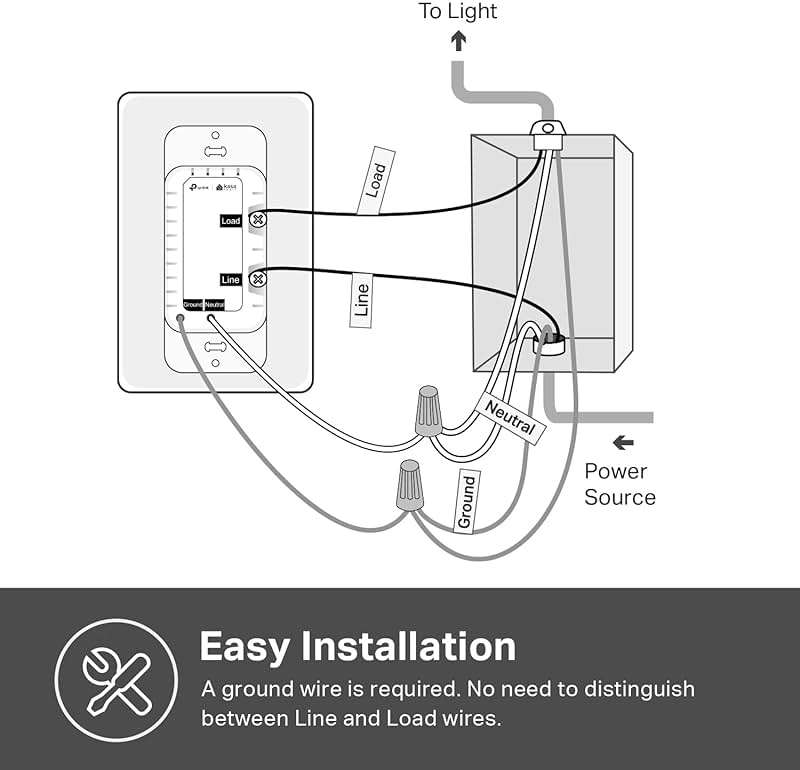 Kasa Smart Dimmer Switch HS220P3, Single Pole, Needs Neutral Wire, 2.4GHz Wi-Fi Light Switch Works with Alexa and Google Home, UL Certified,, No Hub Required, 3-Pack - Image 7