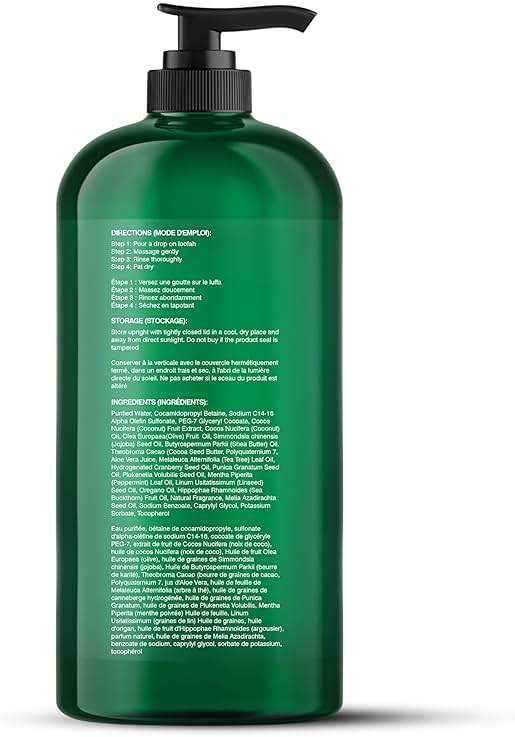 Botanic Hearth Tea Tree Body Wash -16 fl oz- All-Natural & Odor-Control Shower Gel for Acne, Athlete’s Foot, Ringworm, Jock Itch & Healthy Skin, Sulfate & Paraben Free, for Men & Women - Image 3