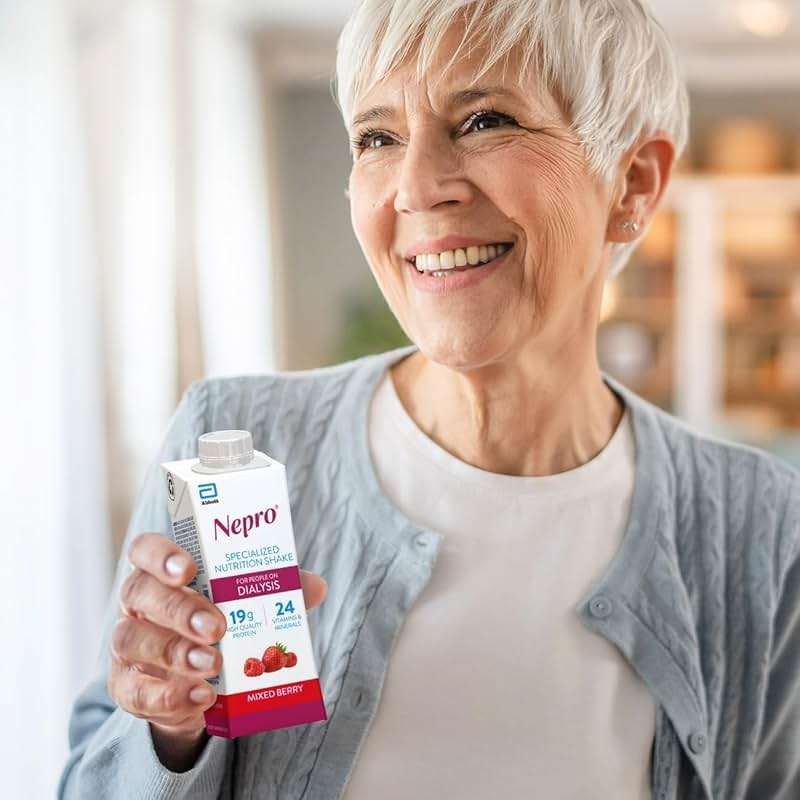 Nepro Nutrition Shake for People on Dialysis, 19g Protein, 420 Calories, Mixed Berry, 8 fl oz, Pack of 24 - Image 6
