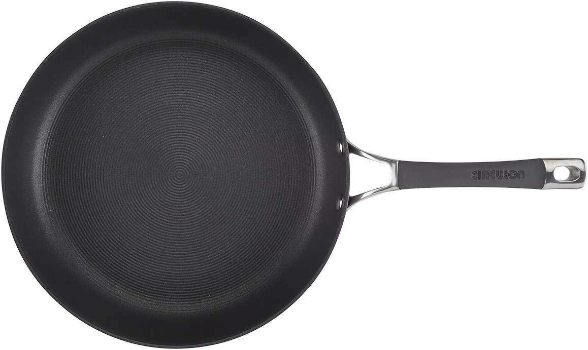Circulon Radiance Hard Anodized Nonstick Deep Frying Pan with Lid, 12 inch Frying Pan with Lid, Deep Skillet, Gray - Image 9