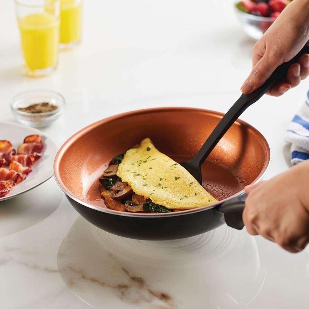 Farberware Glide Nonstick Frying Pan / Fry Pan / Skillet - 10 Inch, Black - Image 7