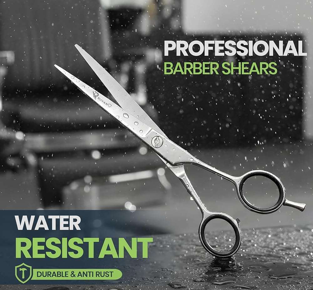 Ruvanti Hair Cutting Scissors - 6.5 Inch Sharp Hair Scissors & Haircut Scissors for Women Men Kids, Stainless Steel Scissors for Hair, Home Hair Cutting Scissors Professional with Case - Image 7