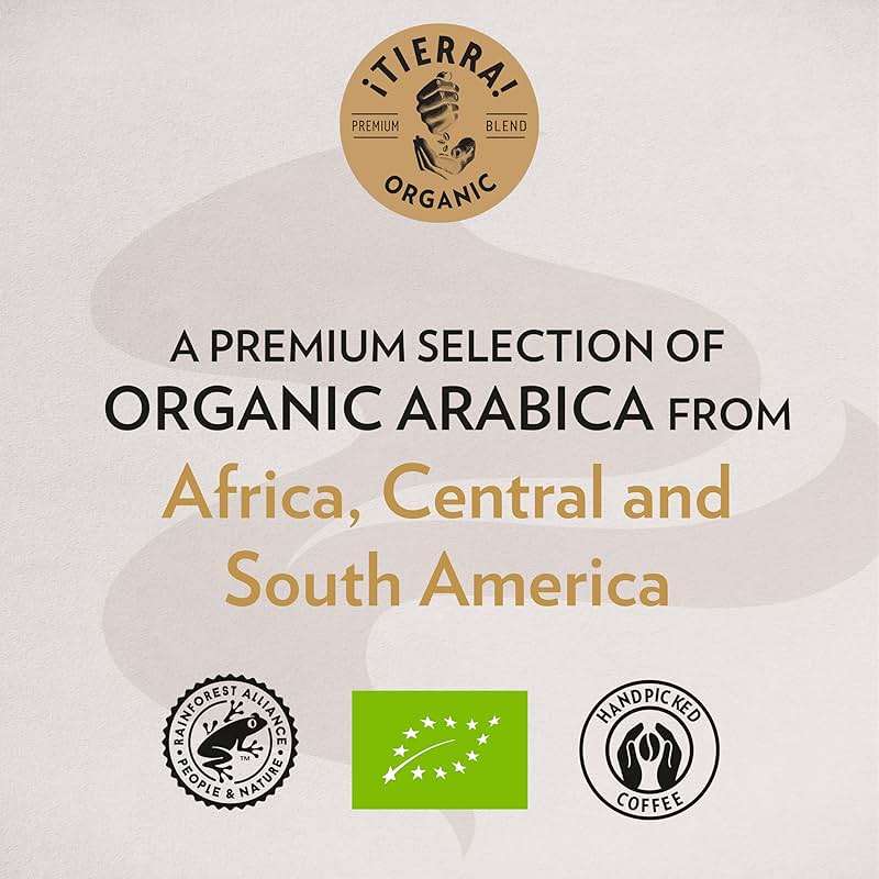 Lavazza ¡Tierra Organic for Planet Whole Bean Coffee, Light Roast, 100% Arabica, 2.2 lb Bag (Pack of 6) - Image 7