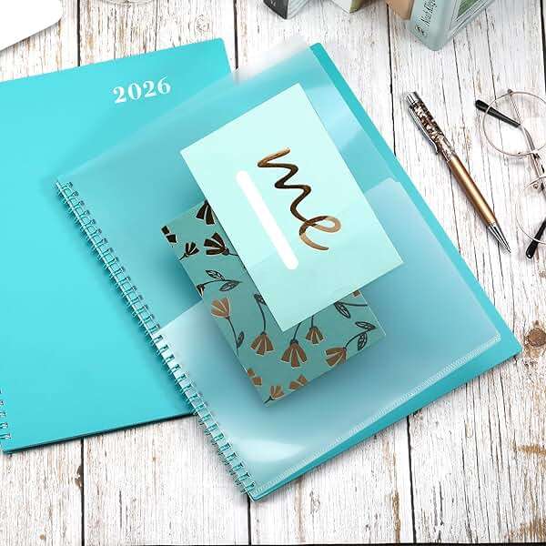 2026-2027 Monthly Planner - Planner/Calendar 2026-2027, JUL 2026 - DEC 2027, 9" x 11", 18 Month Planners with Tabs, Pocket, Label, Contacts and Passwords, Twin-Wire Binding, Blue - Image 8
