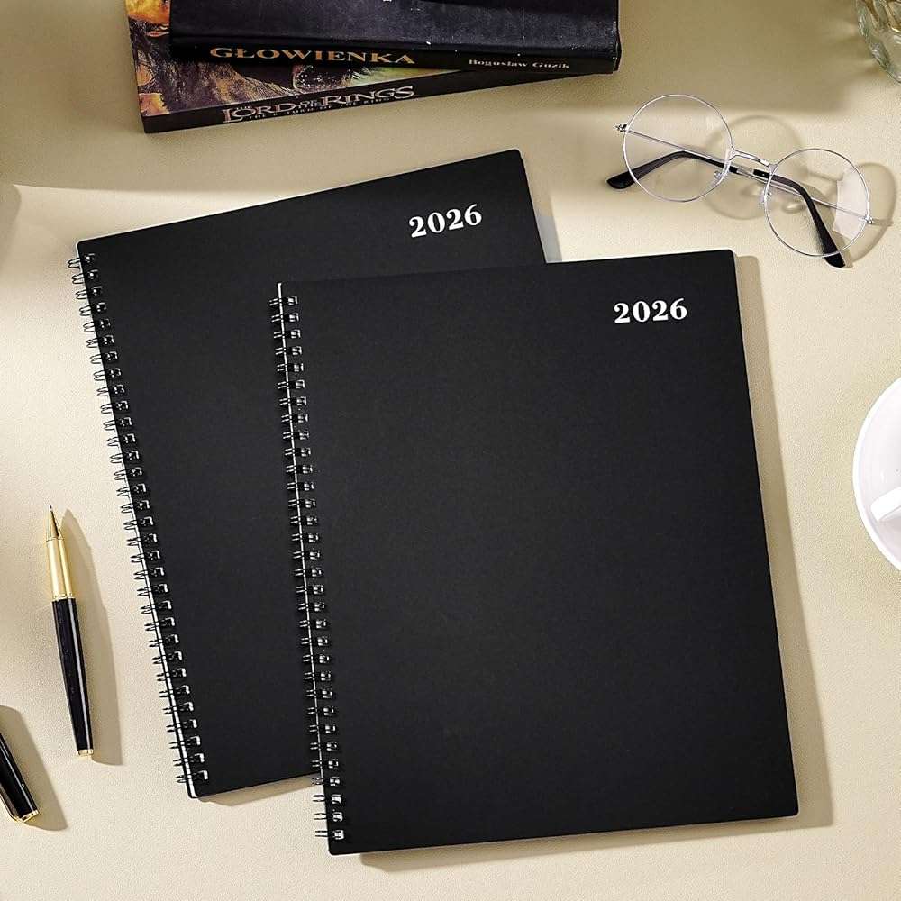 Artfan Monthly Planner 2026-2027, Jul 2026 - Dec 2027 Planner, 18 Month Calendar with Colorful Tabs, Polypropylene Perforated Page, 8.5" x 11", Planner 2026-2027 for Home School Office - Black - Image 3