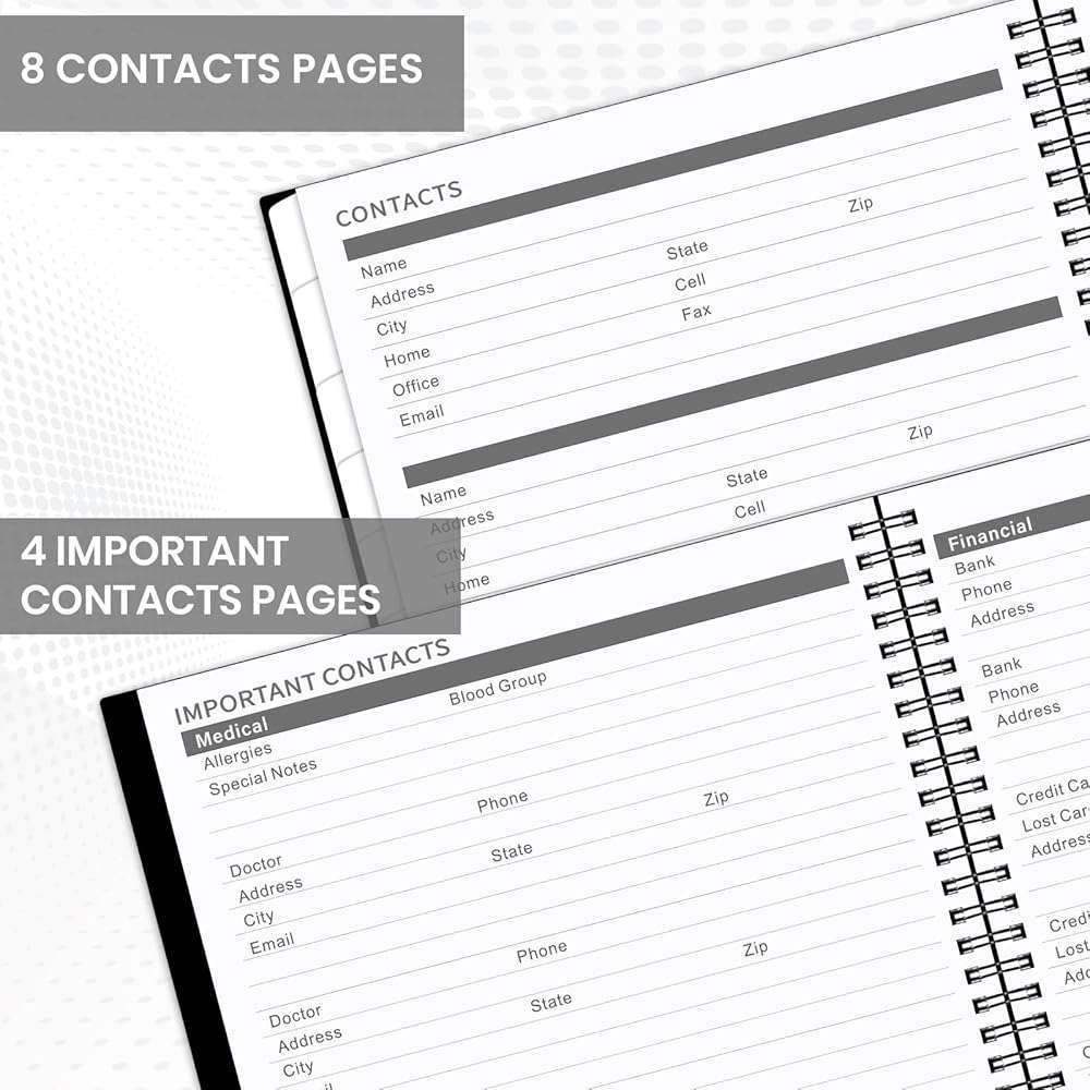 Artfan Monthly Planner 2026-2027, Jul 2026 - Dec 2027 Planner, 18 Month Calendar with Colorful Tabs, Polypropylene Perforated Page, 8.5" x 11", Planner 2026-2027 for Home School Office - Black - Image 5