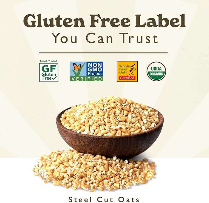 GF Harvest Gluten Free Certified Organic Whole Grain Steel Cut Oats, 2.5 Pound (Pack of 2) - Image 4