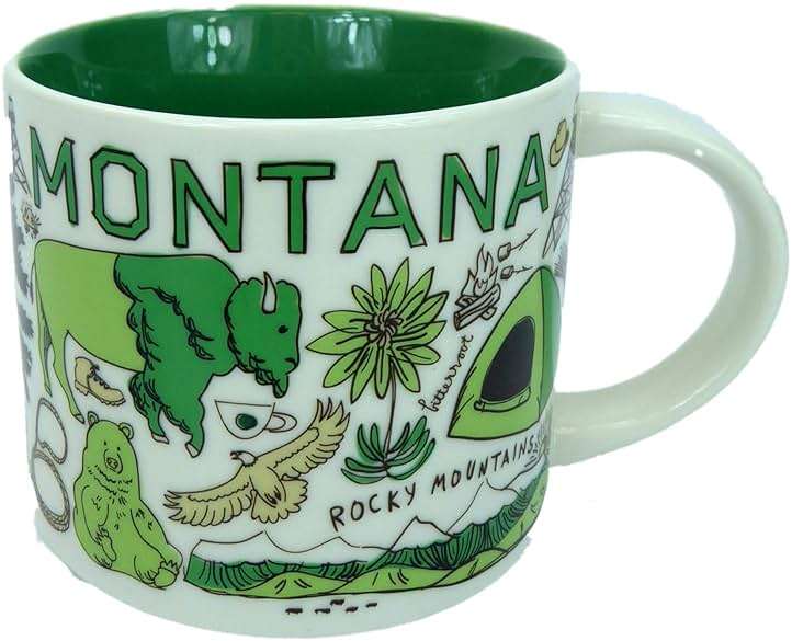 Starbucks MONTANA Been There Series Across the Globe Collection Coffee Mug 14 Ounce - Image 1