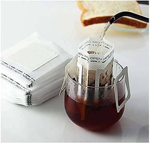50Pcs Portable Coffee Filter Paper Bag Hanging Ear Drip Coffee Bag Single Serve Disposable Drip Coffee Filter Bag Perfect for Travel, Camping, Home, Office - Image 6