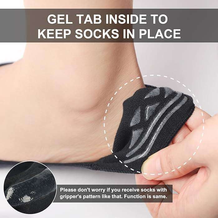 Toes Home No Show Socks Womens, Ultra Low Cut Liners Non Slip Footies for Flats Hidden Invisible Boat Summer 3 to 8 Pairs - Image 3