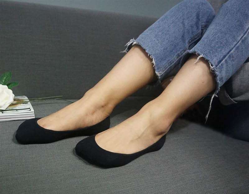 Toes Home No Show Socks Womens, Ultra Low Cut Liners Non Slip Footies for Flats Hidden Invisible Boat Summer 3 to 8 Pairs - Image 7