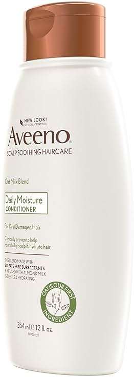 Aveeno Oat Milk Blend Moisturizing Conditioner, Ultra-Hydrating, for Dry, Damaged Hair, 12 fl oz - Image 6