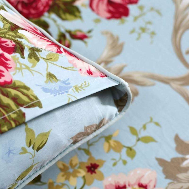 FADFAY Shabby Floral Bedding Elegant Peony Sheets Set Luxury Bedding Collections 800 Thread Count 100% Egyptian Cotton Deep Pocket, 4 Piece-Queen Size - Image 7