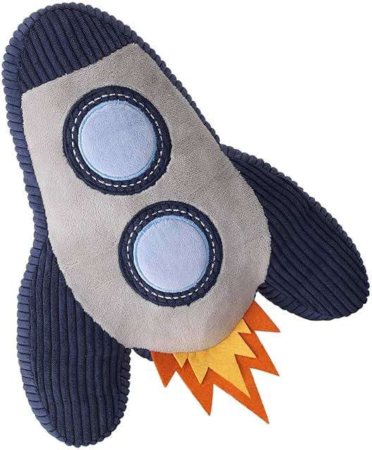 Lambs & Ivy Milky Way Rocket Ship Nursery Throw Pillow Plush - Image 5