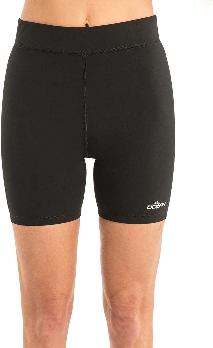 Dolfin Womens AQUASHAPE Mid-Length Shorts (Black, X-Small, Black) - Image 2