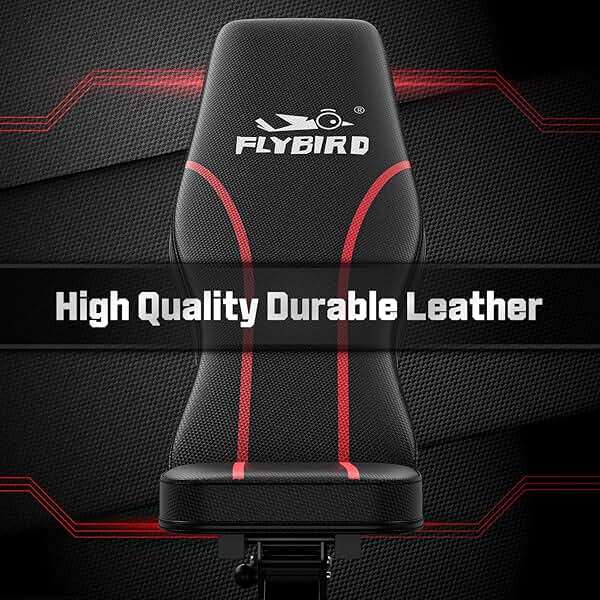 FLYBIRD Adjustable Bench,Utility Weight Bench for Full Body Workout- Multi-Purpose Foldable Incline Bench (Black) - Image 4