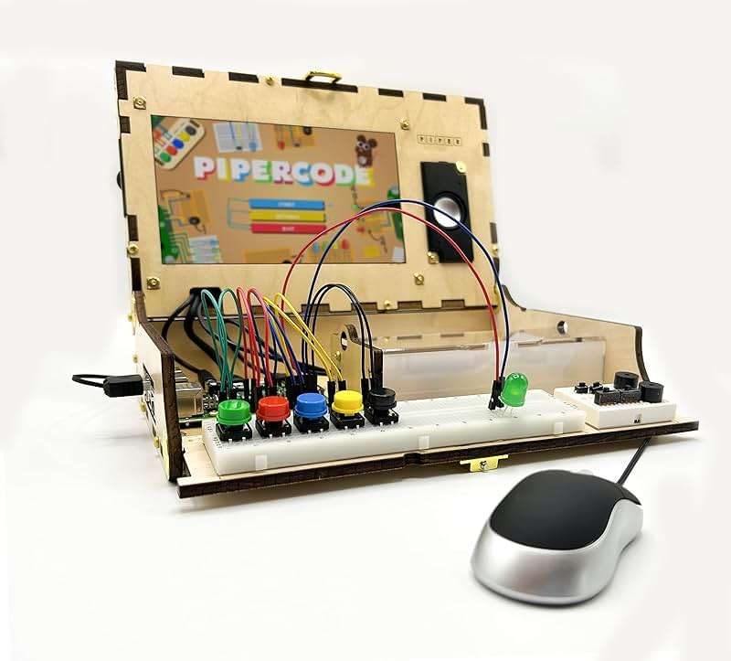 Piper Computer Kit: Award-Winning, STEAM Learning, with Raspberry Pi, Drag-n-Drop Coding, StoryMode, Games, Python, and Amazing Projects! - Image 5