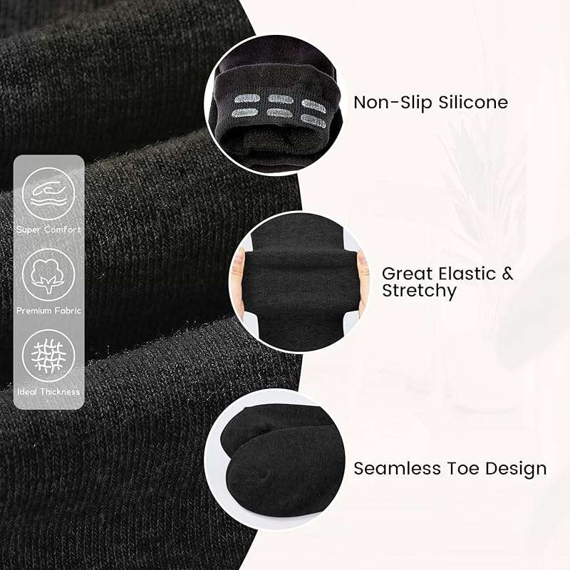 Azue Women Non Slip Thigh High Socks Fashion Tube Stockings above Knee Cosplay Socks - Image 3