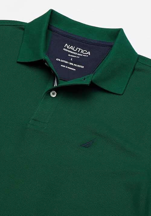 Nautica Men's Performance Pique Polo Shirt - Image 5