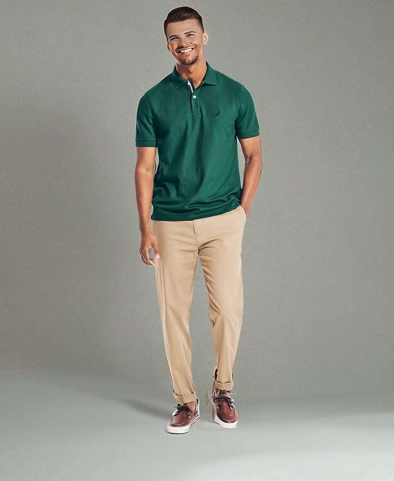 Nautica Men's Performance Pique Polo Shirt - Image 7