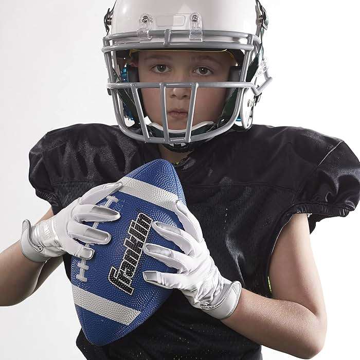 Franklin Sports Kids Junior Grip-Rite Youth Junior Size Rubber Footballs - Peewee Kids Durable Outdoor Footballs - Single & Bulk Packs Available - Image 7