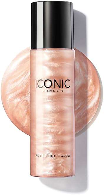 ICONIC LONDON Prep-Set-Glow Makeup Setting Spray | 3-in-1 Hydrating, Prepping, and Setting Facial Mist for a Dewy, Glowy Finish | 4.22 fl oz. - Image 1