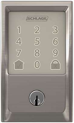 Schlage Encode Smart Wi-Fi Deadbolt Lock with Touchscreen Keypad, Keyless Front Door Entry, App Control, Alexa, Google Home and Airbnb Compatible, Satin Nickel, BE489WB CEN 619 - Image 9