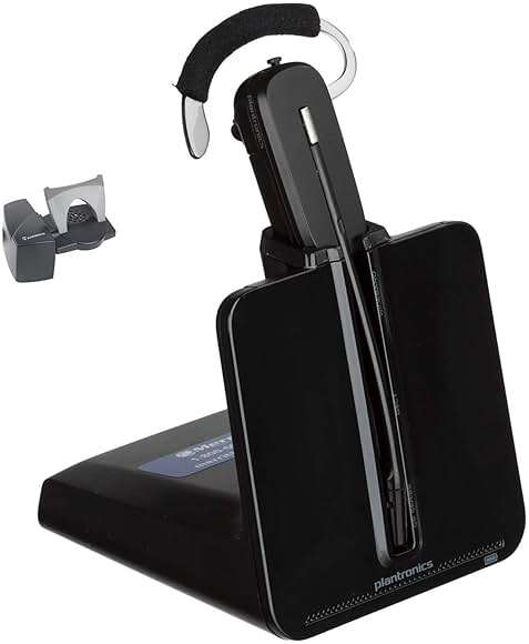 Plantronics CS540 Wireless Headset Bundle with Lifter and Headset Advisor Wipe (Renewed) - Image 1