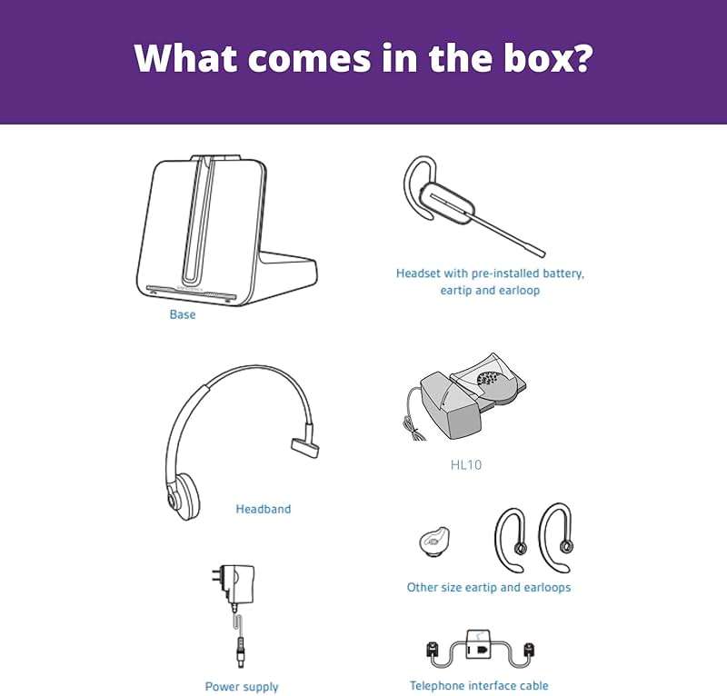 Plantronics CS540 Wireless Headset Bundle with Lifter and Headset Advisor Wipe (Renewed) - Image 4