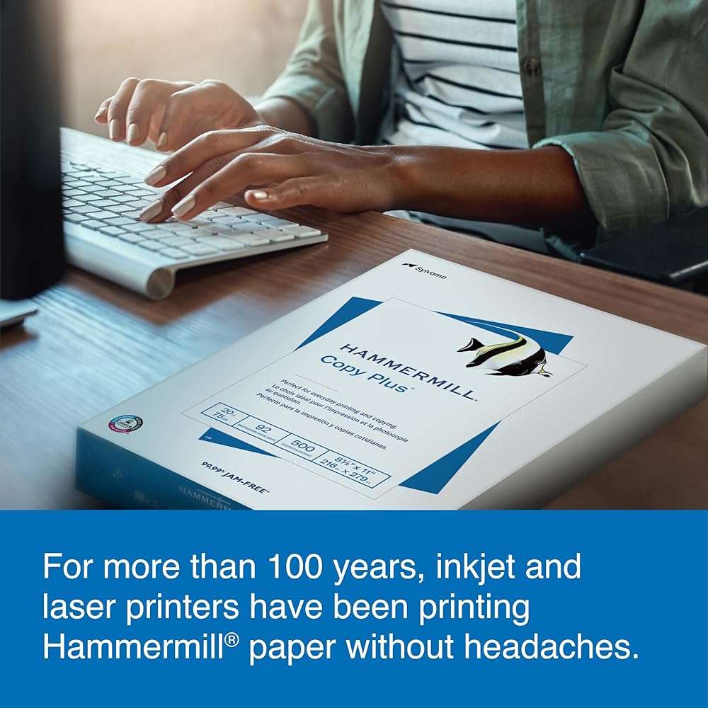 Hammermill Printer Paper, 20 lb Copy Plus, 8.5 x 11-5 Ream (2,500 Sheets) - 92 Bright - Image 7