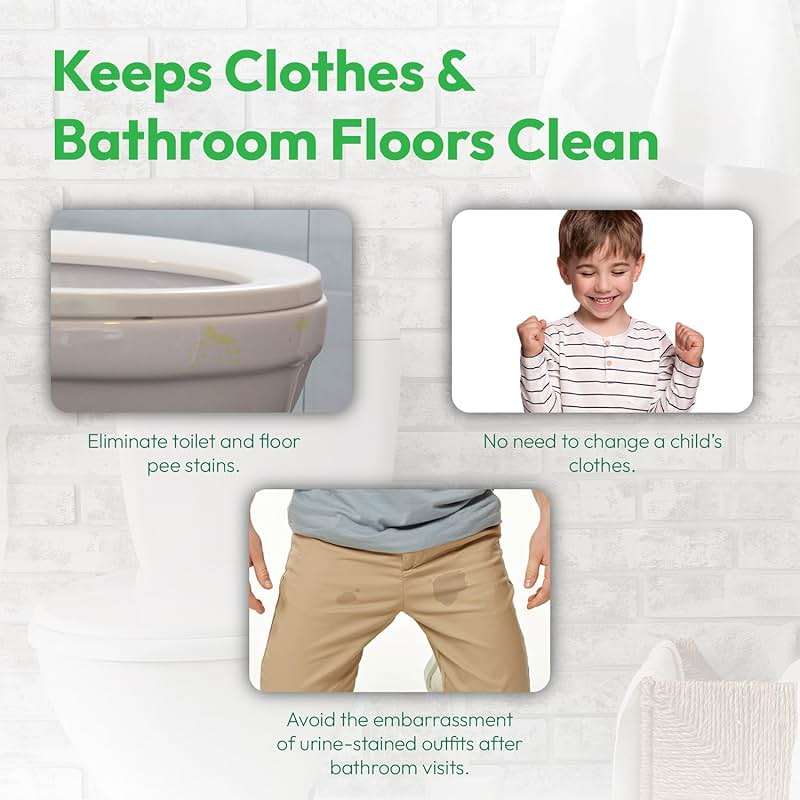 P-flector® Toilet Seat Urine Guard (1-Pack) - Pee Splash Guard for Potty-Training Kids, Adults, Seniors & Special Needs Individuals - Fits Round, Elongated & Curved Toilet Seats - Image 5