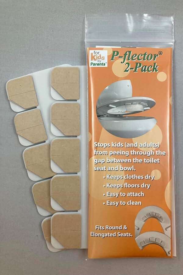 P-flector® Toilet Seat Urine Guard (1-Pack) - Pee Splash Guard for Potty-Training Kids, Adults, Seniors & Special Needs Individuals - Fits Round, Elongated & Curved Toilet Seats - Image 8