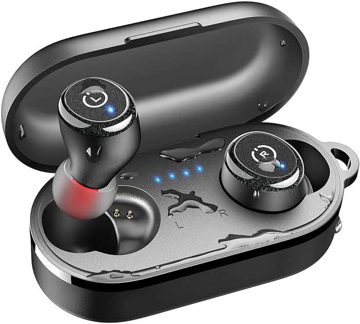 TOZO T10 Wireless Earbuds Bluetooth 5.3 Headphones, App Customize EQ, Ergonomic Design, 55H Playtime, Wireless Charging Case, IPX8 Waterproof Sound in-Ear Headset, New Version - Image 1