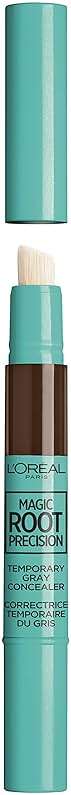 L'Oreal Paris Magic Root Precision Pen, Temporary Gray Hair Cover Up Concealer Brush with Washable Formula, Hair Concealer for Scattered Grays, 5 Medium Brown, 0.05 fl oz - Image 3