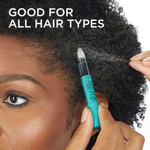 L'Oreal Paris Magic Root Precision Pen, Temporary Gray Hair Cover Up Concealer Brush with Washable Formula, Hair Concealer for Scattered Grays, 5 Medium Brown, 0.05 fl oz - Image 5