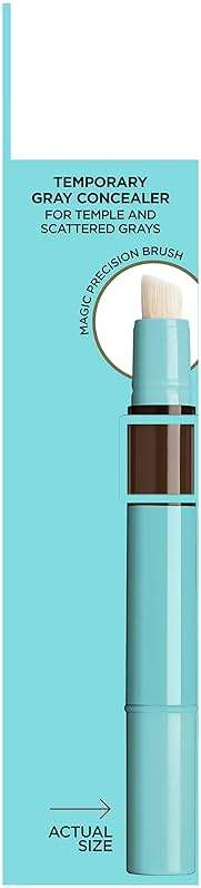 L'Oreal Paris Magic Root Precision Pen, Temporary Gray Hair Cover Up Concealer Brush with Washable Formula, Hair Concealer for Scattered Grays, 5 Medium Brown, 0.05 fl oz - Image 6