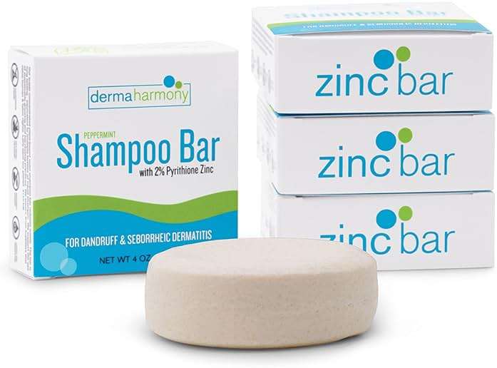 Dermaharmony 2% Pyrithione Zinc Shampoo Bar for dandruff and seborrheic dermatitis - Peppermint (4 Oz) - Image 7