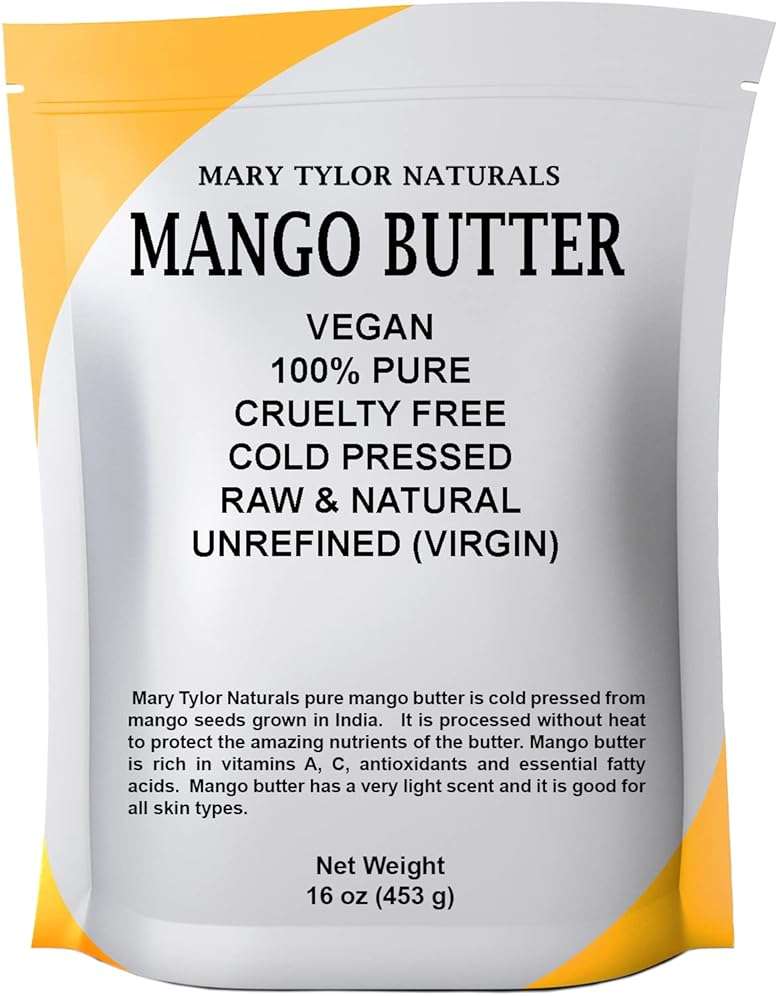 Mary Tylor Naturals Mango Butter 1 lb Cold Pressed, Unrefined,Raw Pure Mango Butter — - Image 6