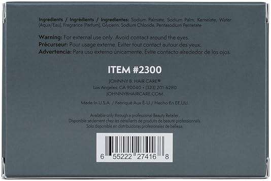 JOHNNY B. Professional Ultra Bar Soap for Men 4 oz. - Image 3