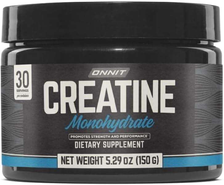 ONNIT Creatine Monohydrate Powder, IGEN(TM) Non-GMO Tested 5g Premium Creatine for Muscle Strength, Power and Lean Mass, Supports Brain Health, Brain Cellular Energy, Unflavored, 30 Servings, 5.29 oz - Image 1