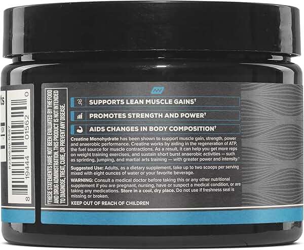ONNIT Creatine Monohydrate Powder, IGEN(TM) Non-GMO Tested 5g Premium Creatine for Muscle Strength, Power and Lean Mass, Supports Brain Health, Brain Cellular Energy, Unflavored, 30 Servings, 5.29 oz - Image 5
