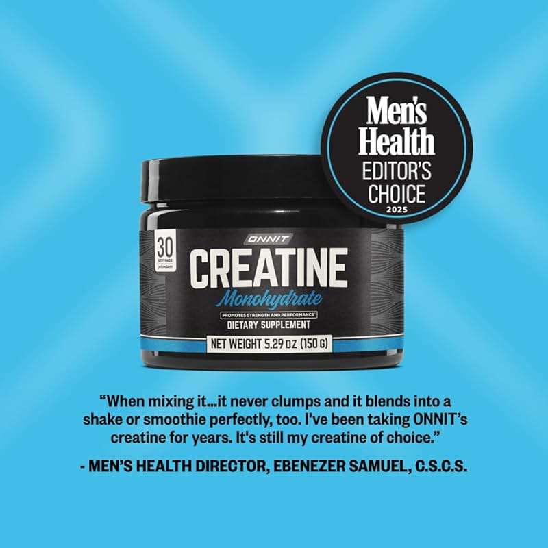 ONNIT Creatine Monohydrate Powder, IGEN(TM) Non-GMO Tested 5g Premium Creatine for Muscle Strength, Power and Lean Mass, Supports Brain Health, Brain Cellular Energy, Unflavored, 30 Servings, 5.29 oz - Image 7