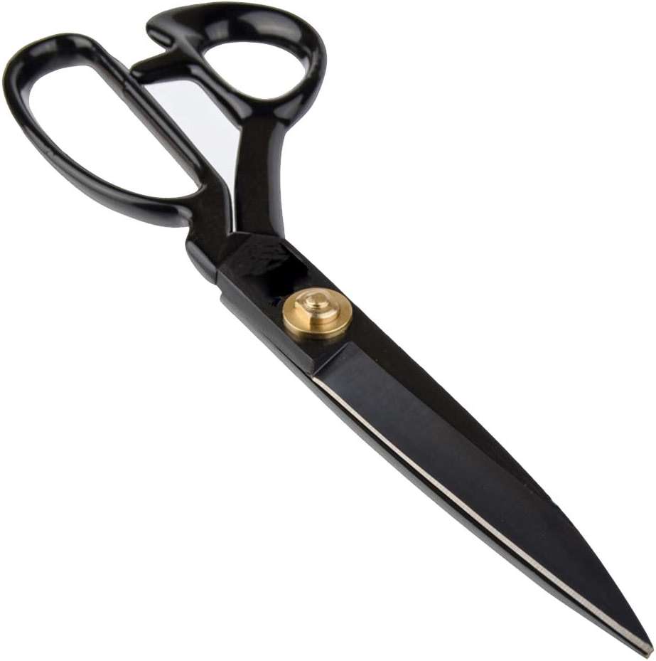 LNKA Sewing Scissors For Fabric Black - Professional Heavy Duty Industrial Strength High Carbon Steel Shears for Leather Paper Sewing Craft Home Office Artists Students Tailors Dressmakers (11 Inch) - Image 1