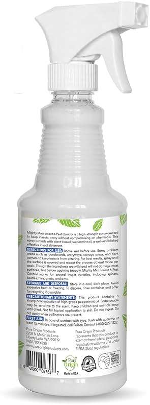 Mighty Mint Peppermint Oil Insect Repellent Spray – Indoor & Outdoor Bug Control for Spiders, Ants, Roaches, and More – Plant-Based, Extra-Strong Formula - 16 oz - Image 7